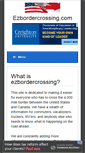 Mobile Screenshot of ezbordercrossing.com